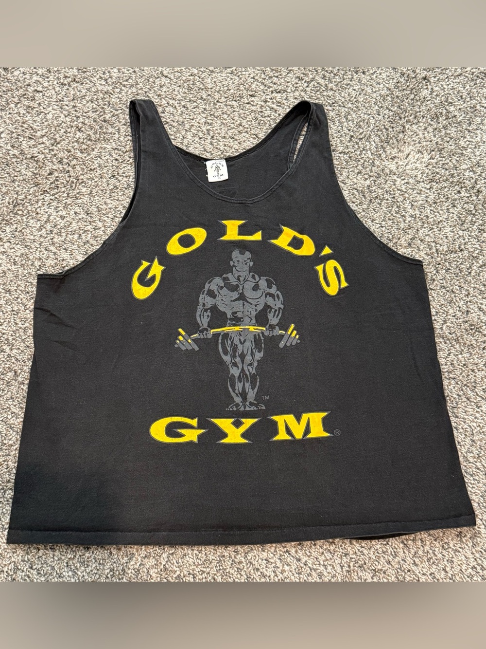 🔥 Rare Vintage 80s Gold’s Gym Ormond Beach Florida Tank XL USA Men’s